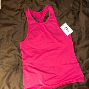 Zyia Women's Bold Pink Racerback Tank Top